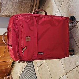 Brics Milano Red Carry On Suitcase